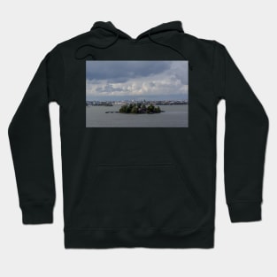 Lonna island with Helsinki cityscape in back Hoodie